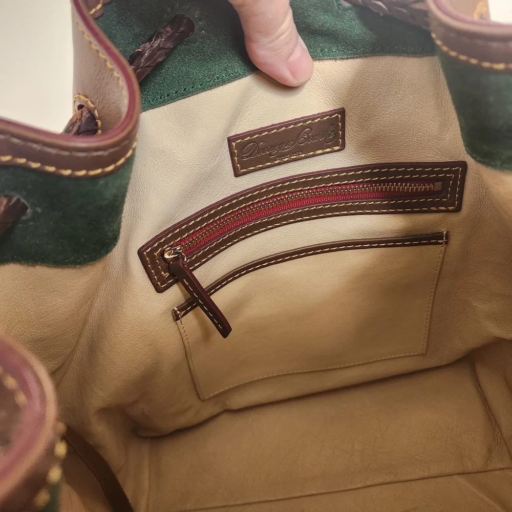 Elephant Dooney & Bourke Florentine Hattie Leather Bucket Bag & New Wallet - Picture 8 of 13